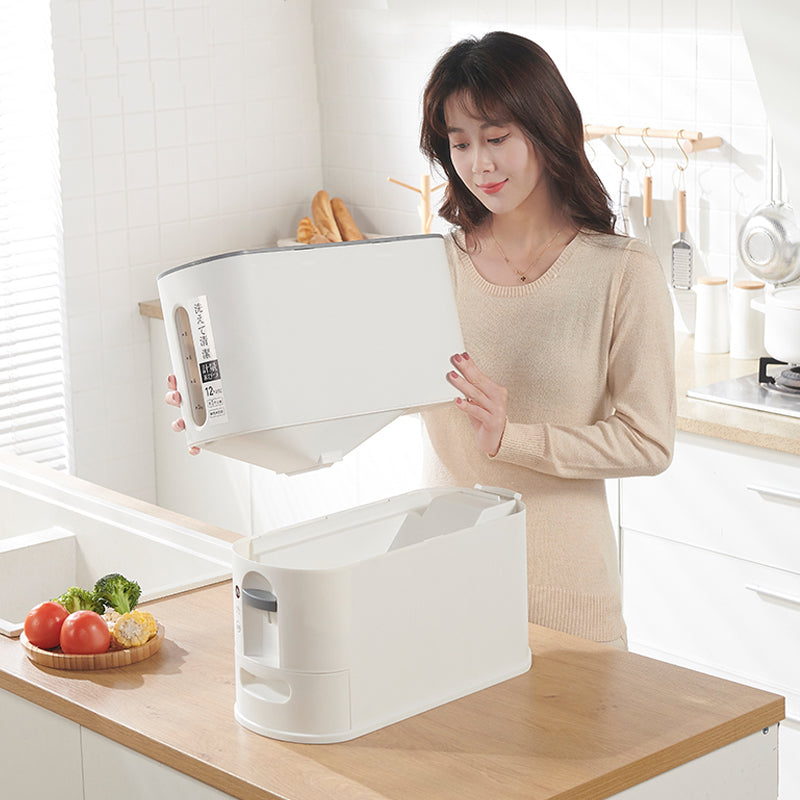 Multifunctional Measuring Sealed Cylindrical Barrel Rice Meter Storage Box