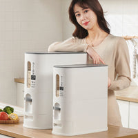 Multifunctional Measuring Sealed Cylindrical Barrel Rice Meter Storage Box