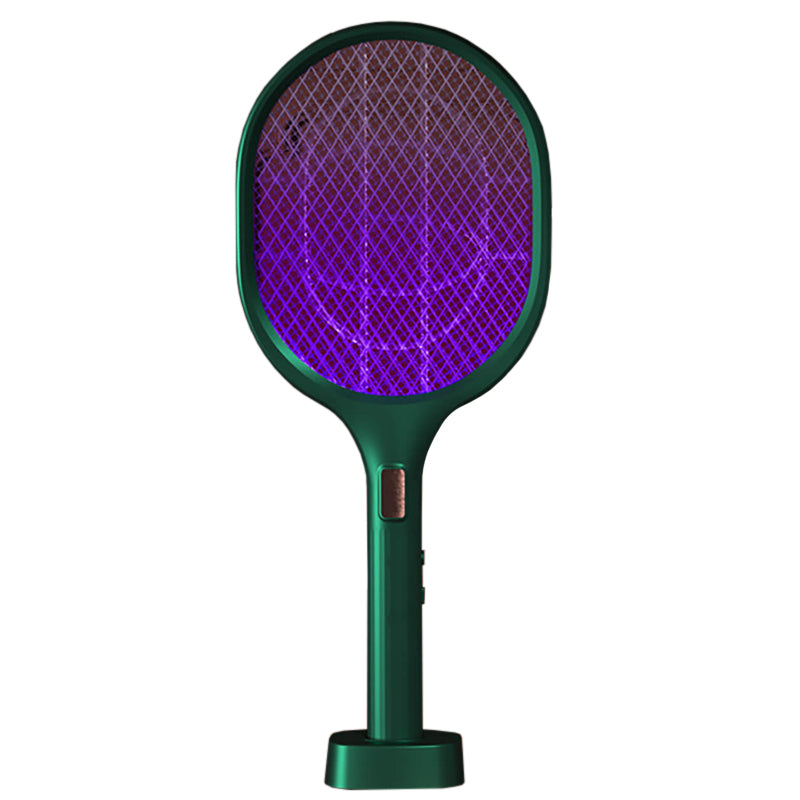 Electric Fly Bug Swatter Lamp Rechargeable Mosquito Zapper Racket Safety Mesh
