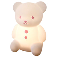 Japanese Non-toxic Sleeping Light Up Silicone Bear Night Lamp Baby Bedside Hashy