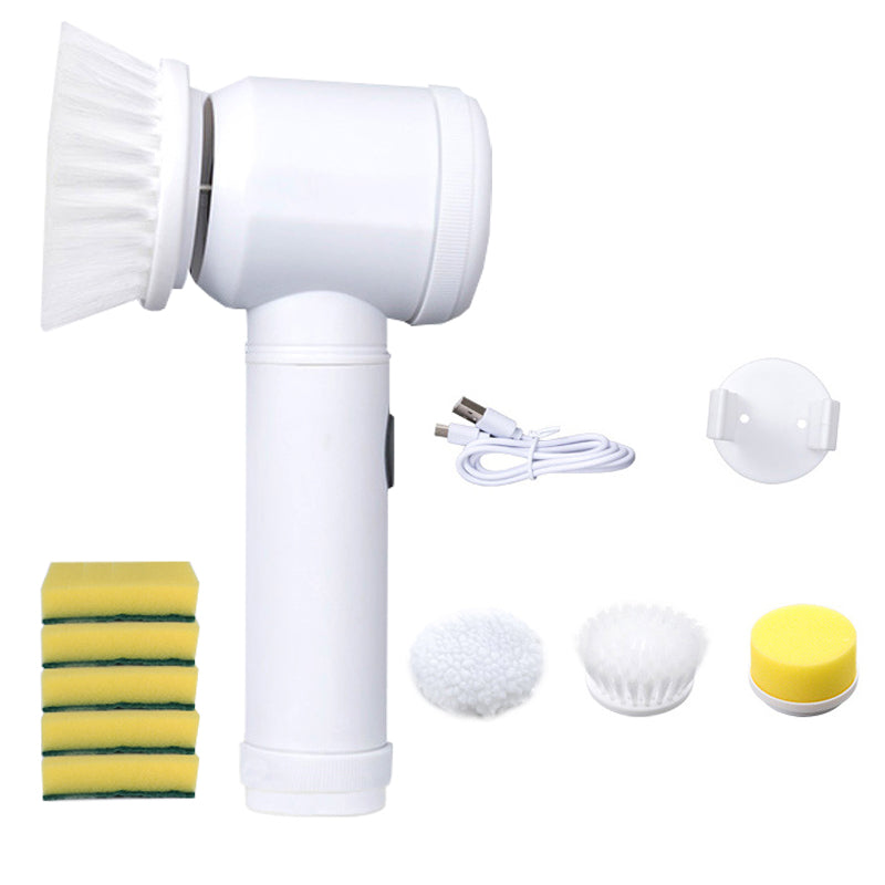 Electric Cleaning Brush Kitchen Bathroom Upgraded USB Deluxe Edition Wash Pot