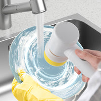Electric Cleaning Brush Kitchen Bathroom Upgraded USB Deluxe Edition Wash Pot