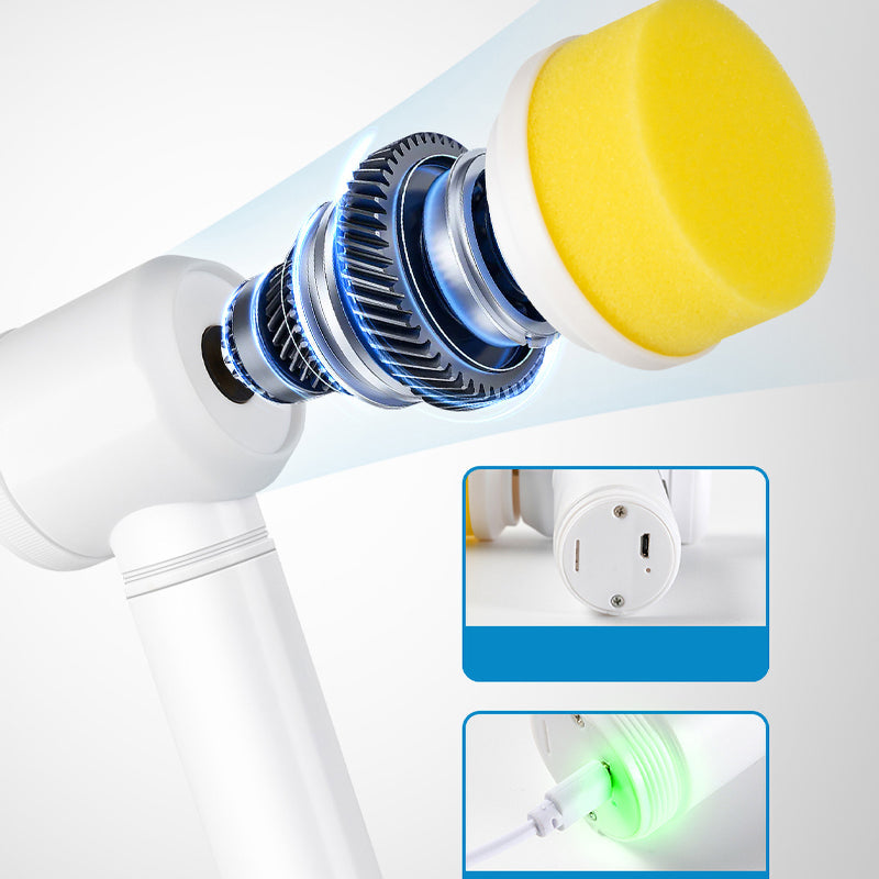 Electric Cleaning Brush Kitchen Bathroom Upgraded USB Deluxe Edition Wash Pot