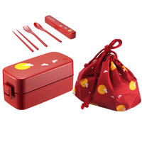 Japan Double-layer Bento Sushi Box Storage Food Lunch Dinner Container ASVEL