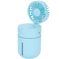 2-in-1 Portable Mini Cooling Fan Humidifier Spray Air Cooler USB Rechargeable