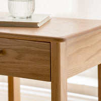 Solid Wood Bedside Table Nordic Small Square Storage Lockers Modern Furniture