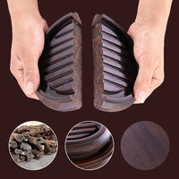 Ebony Solid Wood Non-slip Mat Water Holes Tea Pot Support Heat Insulation Pad