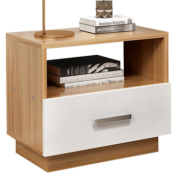 Single Drawer Bedside Table Modern Minimalist Furniture Bedroom Storage Cabinet