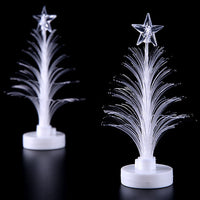 Fiber Optic Mini Christmas Tree LED Light Color Changing Lamp Party Decoration