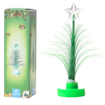 Fiber Optic Mini Christmas Tree LED Light Color Changing Lamp Party Decoration