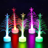 Fiber Optic Mini Christmas Tree LED Light Color Changing Lamp Party Decoration