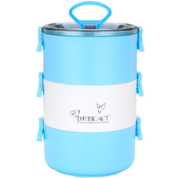 3-layer Stainless Steel Thermal Insulation Bento Food Container Lunch Box