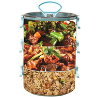 3-layer Stainless Steel Thermal Insulation Bento Food Container Lunch Box