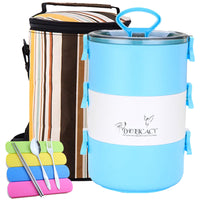 3-layer Stainless Steel Thermal Insulation Bento Food Container Lunch Box