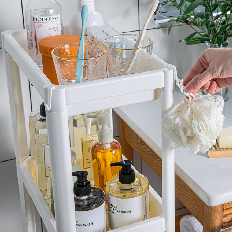 Nordic Bathroom Toilet Rack Floor-to-ceiling Shelf Stackable Storage