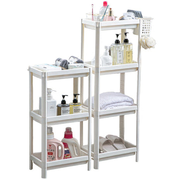 Nordic Bathroom Toilet Rack Floor-to-ceiling Shelf Stackable Storage