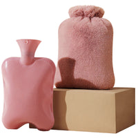 Insulated Hot Water Bag Hand Warmer Warm Plush Cover Lock Temperature