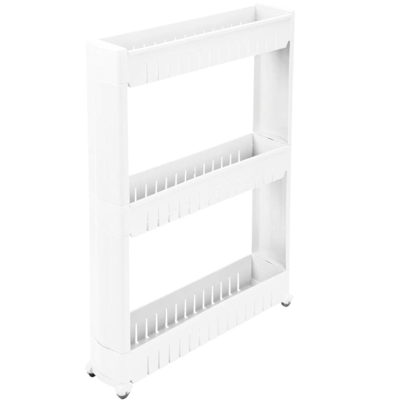Multi-layer Bathroom Behind Door Storage Cart Gap Rack Toilet Trolley Shelf