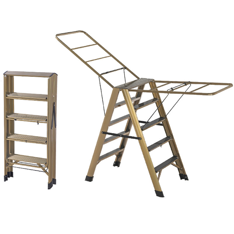Multifunctional Aluminum Alloy Foldable Ladder Hanger Dual-purpose Drying Rack