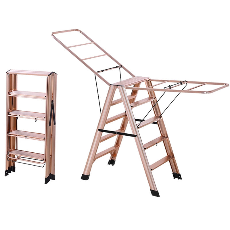 Multifunctional Aluminum Alloy Foldable Ladder Hanger Dual-purpose Drying Rack