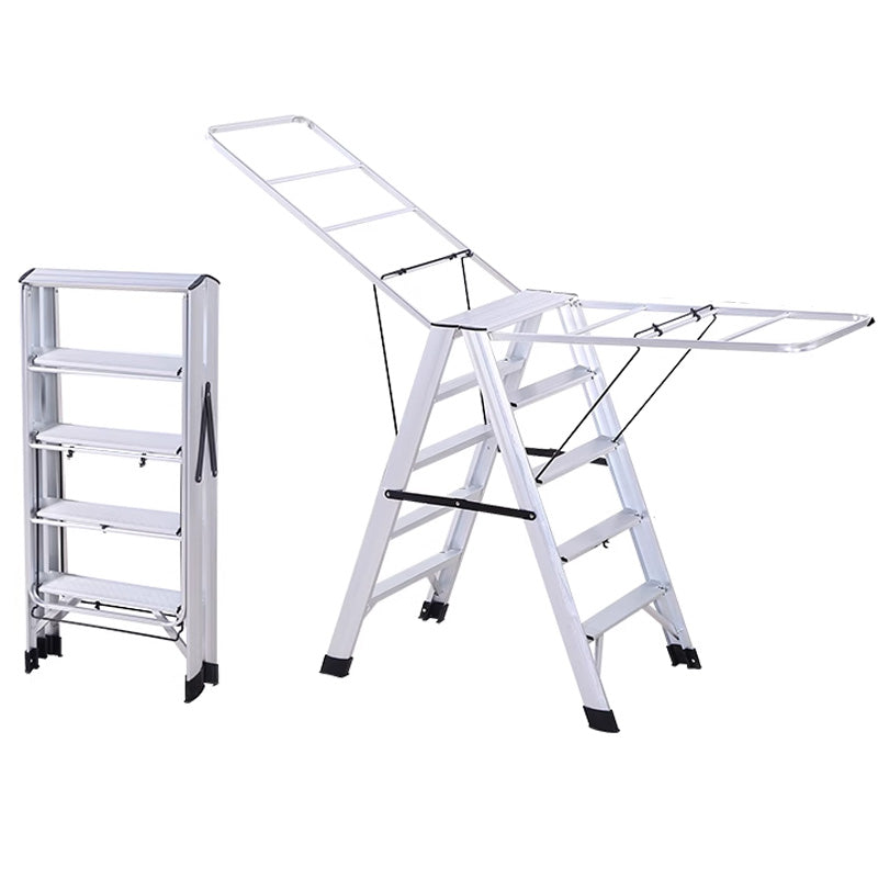 Multifunctional Aluminum Alloy Foldable Ladder Hanger Dual-purpose Drying Rack