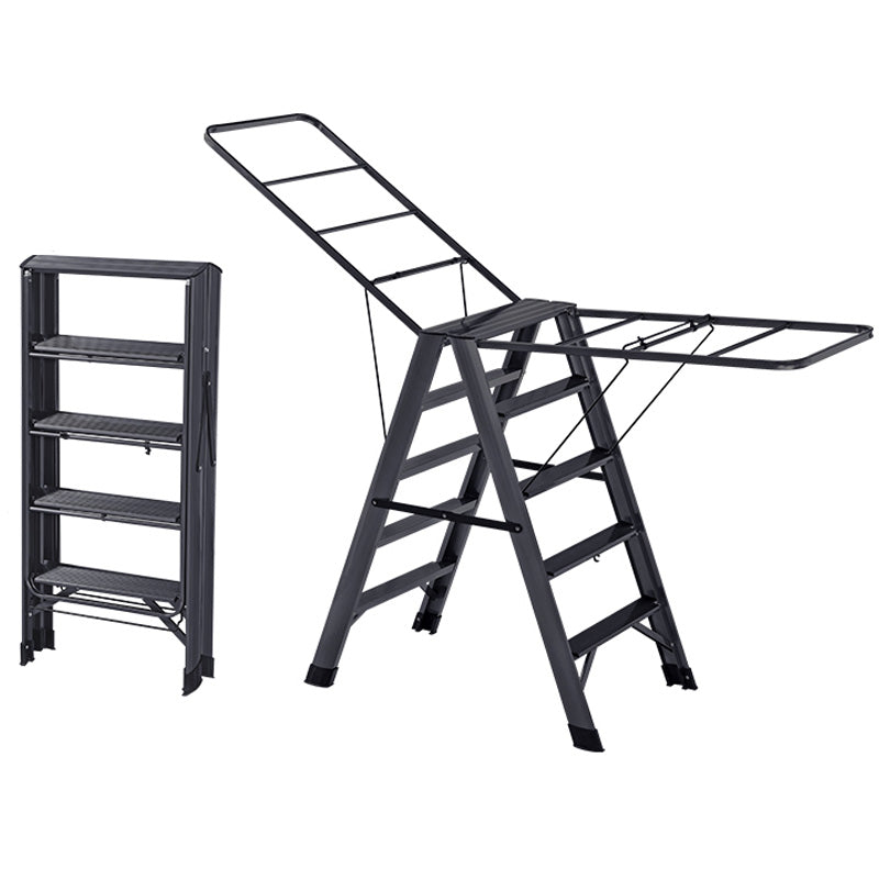 Multifunctional Aluminum Alloy Foldable Ladder Hanger Dual-purpose Drying Rack