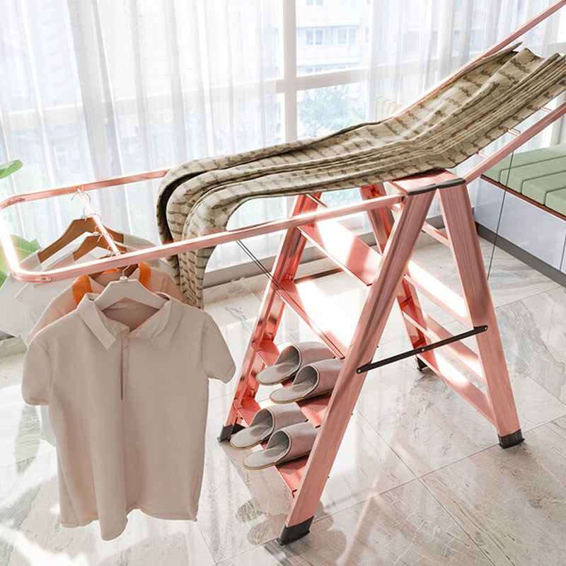 Multifunctional Aluminum Alloy Foldable Ladder Hanger Dual-purpose Drying Rack