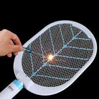 Rechargeable Folding Surface LED Hand-held Rod Electric Insect Mosquito Swatter