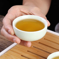 Chinese Portable Travel Bag Kung Fu Tea Set Mini Teapot Cup Porcelain Ceramic