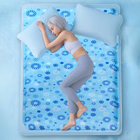 Icy Summer Mat Pad Mattress Silk Polyester Cooling Fabric Soft Gel