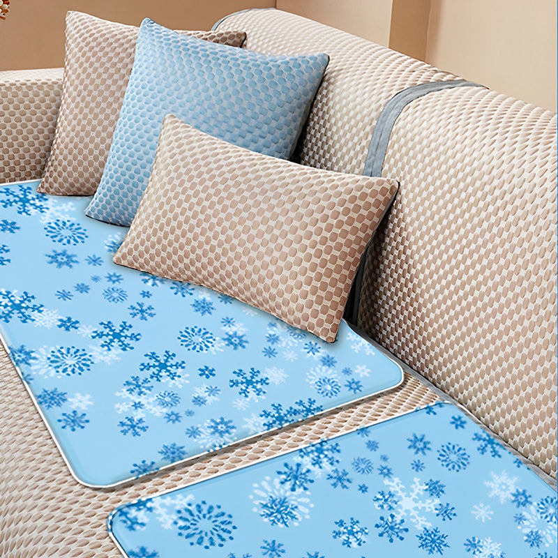 Icy Summer Mat Pad Mattress Silk Polyester Cooling Fabric Soft Gel