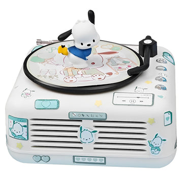 Cute Pochacco Dog Bluetooth Speaker Retro Mini Record Player Birthday Gift