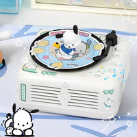 Cute Pochacco Dog Bluetooth Speaker Retro Mini Record Player Birthday Gift