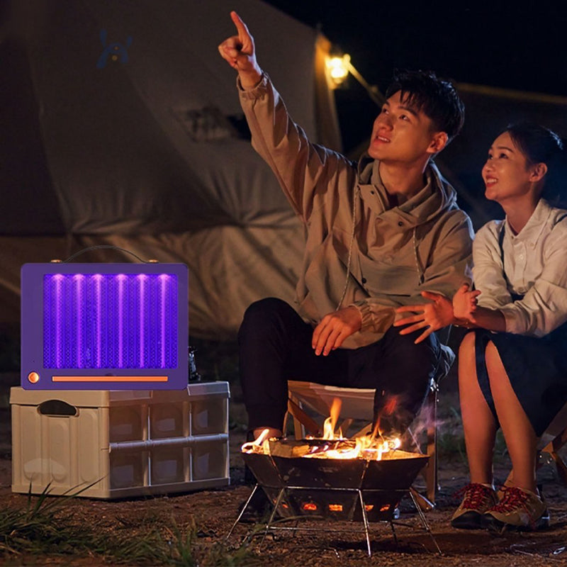 Rechargeable Purple Lamp UV Household Outdoor Camp Mosquito Killer Fly Catcher