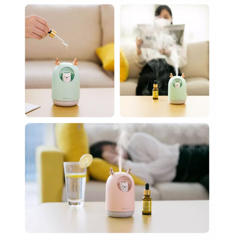 Portable Cute Mini Desktop Humidifier Air Spray Moisturizing Hydration Yoobao