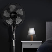 Electric Floor Fan Silent Moving Head Industrial Office Vertical Stand Fan AUX