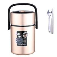 Vacuum Bento Lunch Box Stainless Steel Thermal Insulation Food Meal Container