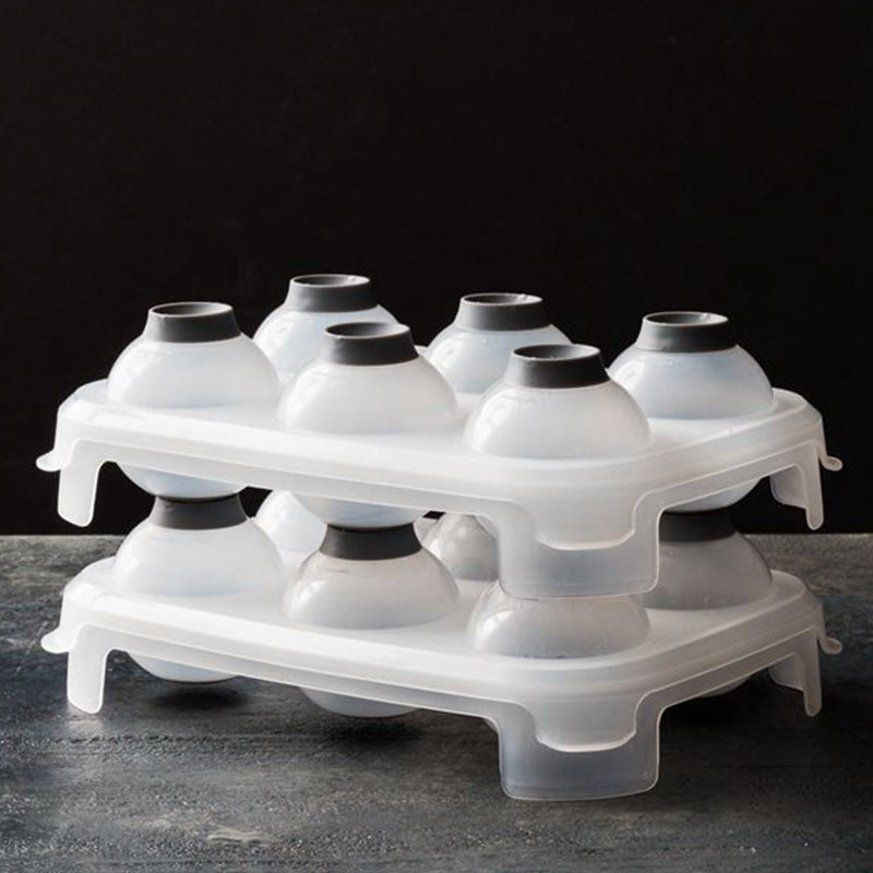 Whiskey Round Ice Balls Molder Cubes Maker Cocktails Beverages Reusable Tray