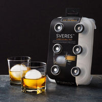 Whiskey Round Ice Balls Molder Cubes Maker Cocktails Beverages Reusable Tray
