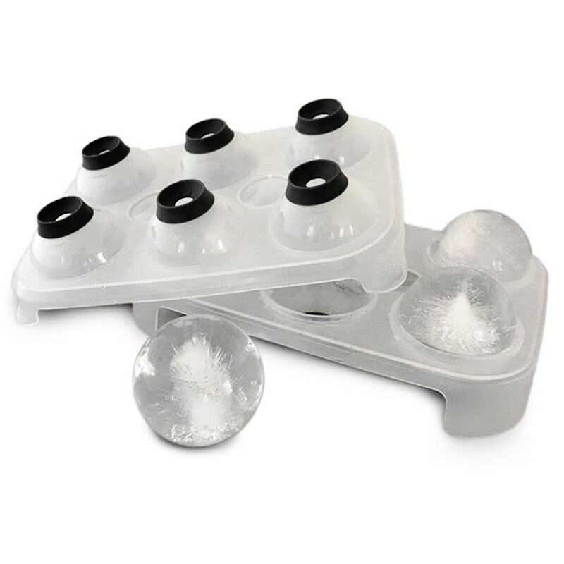 Whiskey Round Ice Balls Molder Cubes Maker Cocktails Beverages Reusable Tray
