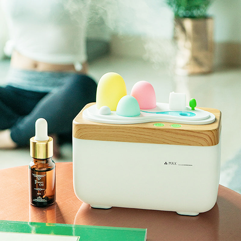LED Home Fragrance Lamp Mute Mini Air Humidifier Remote Control Sprayer Bedroom Night Light