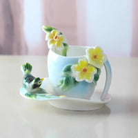 3-in-1 Coffee Mug Set Spoon Lid Ceramic Cup for Home Office Use