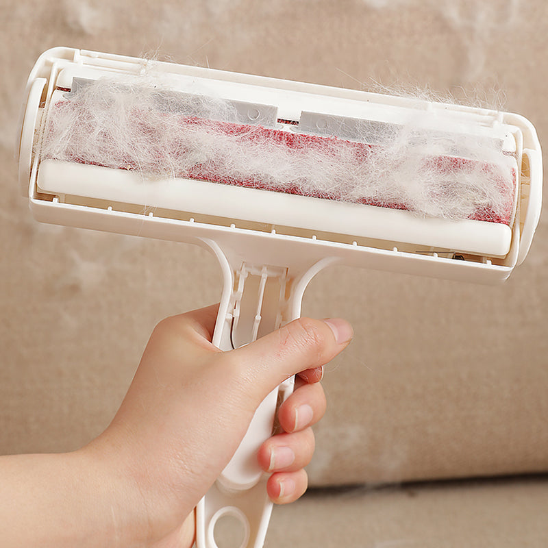 Pet Dog Cat Hair Remover Roller Self Cleaning Clothes Sofa Fur