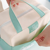 Canvas Cloth Insulated Lunch Bag Aluminum Film Lightweight Large Capacity BALING