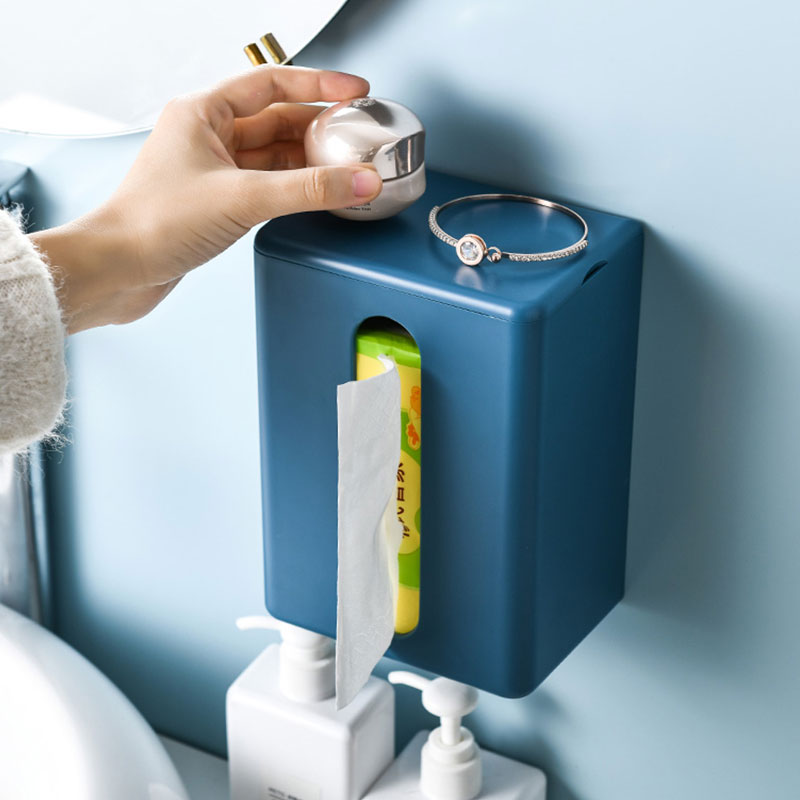 Wall Mounted Tissue Box Toilet Paper Holder