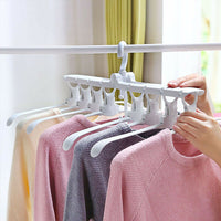 Multi-functional Foldable Hanger Storage Rack Hanging Drying Clothes Support