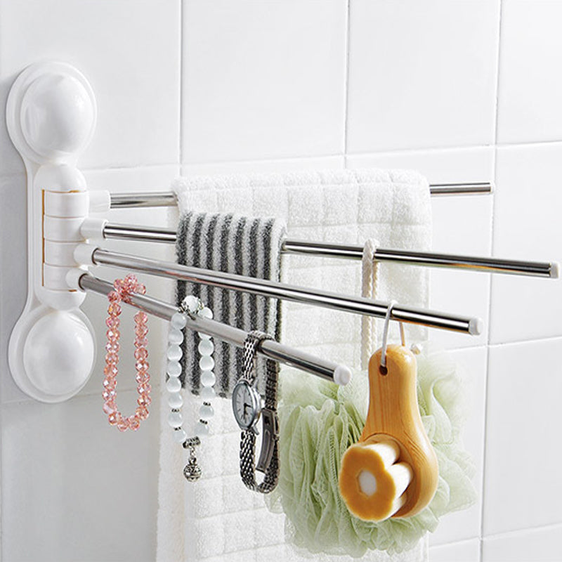 Bathroom Free Punching Towel Rack Kitchen Seamless Suction Cup