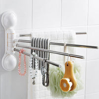 Bathroom Free Punching Towel Rack Kitchen Seamless Suction Cup