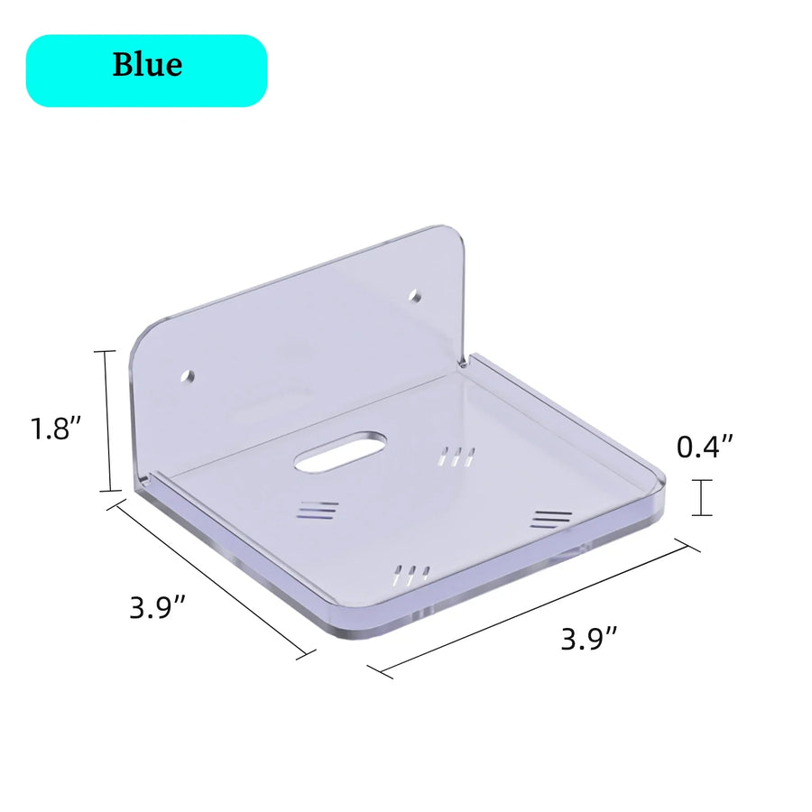 Wall Mount Floating Shelves Acrylic Clear Mini Adhesive Shelf for Living Room, Bathroom, Bedroom
