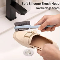 Double-sided Rubber Shoe Brush Soft Bristles Clothes Shoe Brushes Care Specialized Brush Waterproof Dirt Removal Cleaning Tool